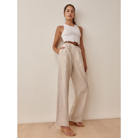 Reformation Petites Vesta Pant Oatmeal - 4P - Picture 1 of 4